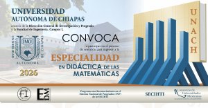 Convocatoria Especialidad en Did&aacute;ctica de las Matem&aacute;ticas